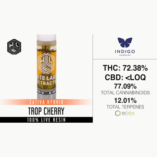 White Label Extracts - WLE | Trop Cherry | Live Resin Cartridge (1g) - 1