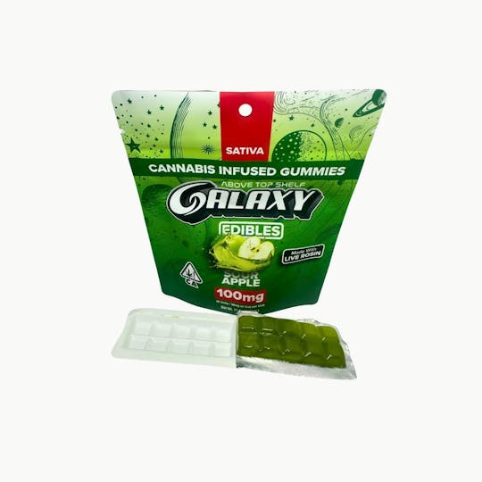 Galaxy - Sour Apple Live Rosin Gummies 100mg - CA - 1