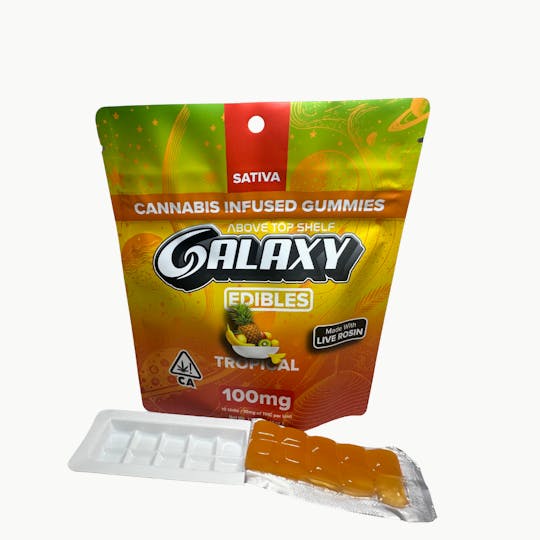 Galaxy - Tropical Live Rosin Gummies 100mg - CA - 1