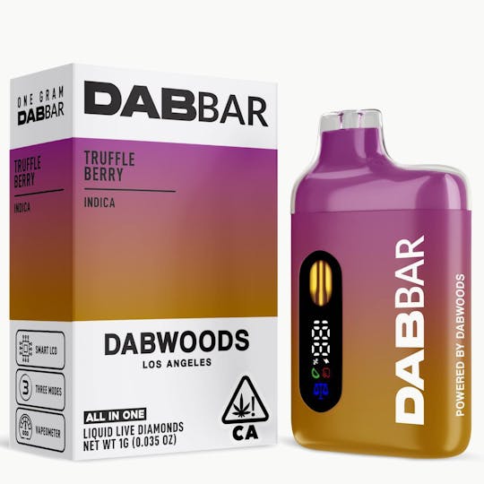 Dabwoods - VAPE- DABBAR 2.0 LIQUID DIAMOND TRUFFLE BERRY 1G - 1
