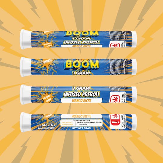 Boom - Mango Biche - 1g Infused Preroll - 1
