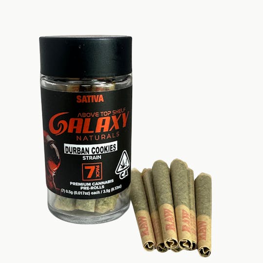 Galaxy - Durban Cookies Naturals 7 Pack Prerolls - CA - 1