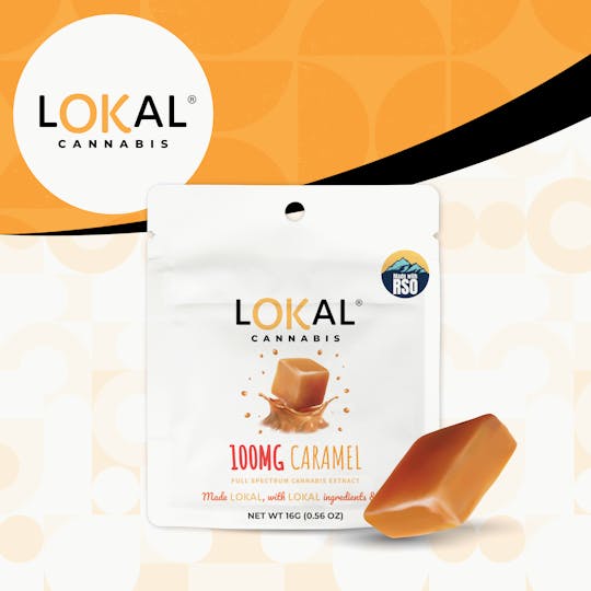 LOKAL Cannabis - Single 100mg RSO Infused Caramel - 1