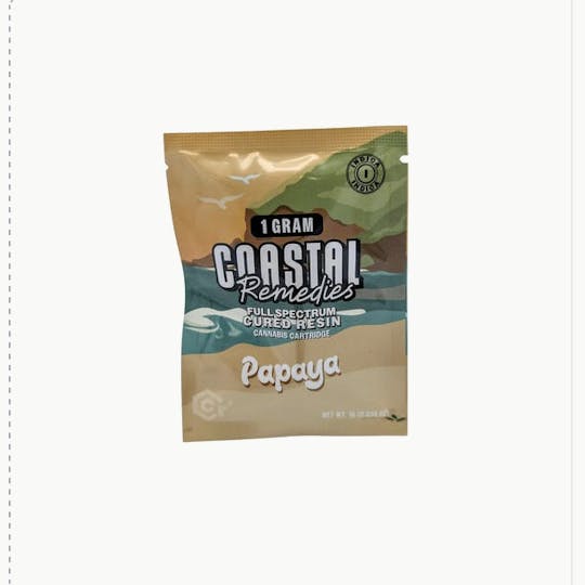 Coastal Remedies - Papaya | 1g Cured Resin Cartridge | Coastal Remedies - 1