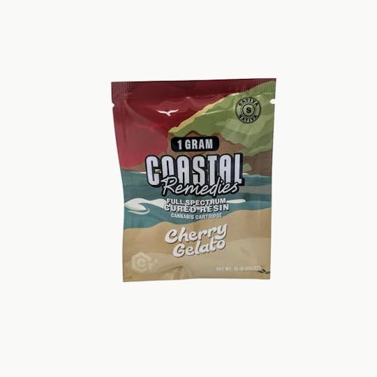 Coastal Remedies - Cherry Gelato | 1g Cured Resin Cartridge | Coastal Remedies - 1