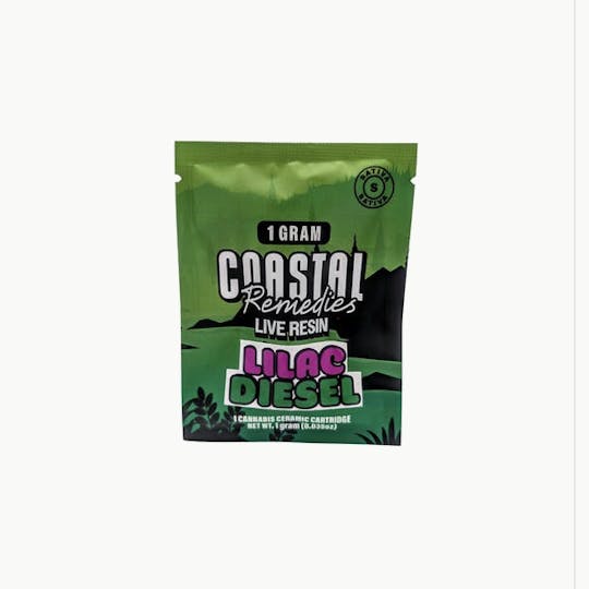 Coastal Remedies - Lilac Diesel | 1g Live Resin Cartridge | Coastal Remedies - 1