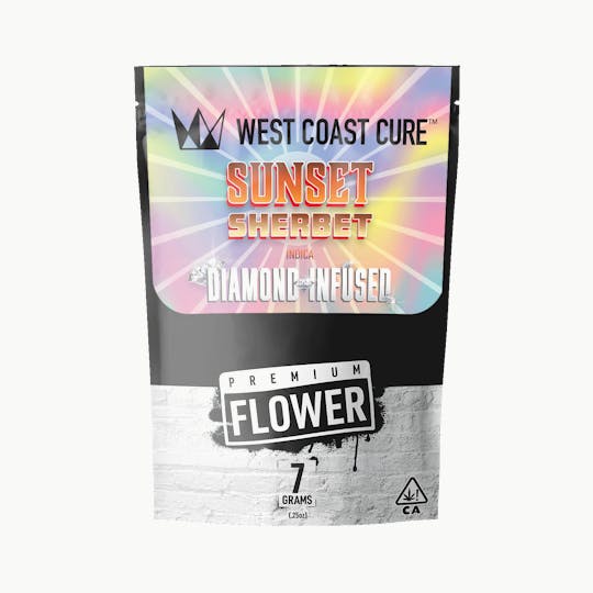 West Coast Cure - Sunset Sherbet - 7G Diamond Infused Premium Flower - 1