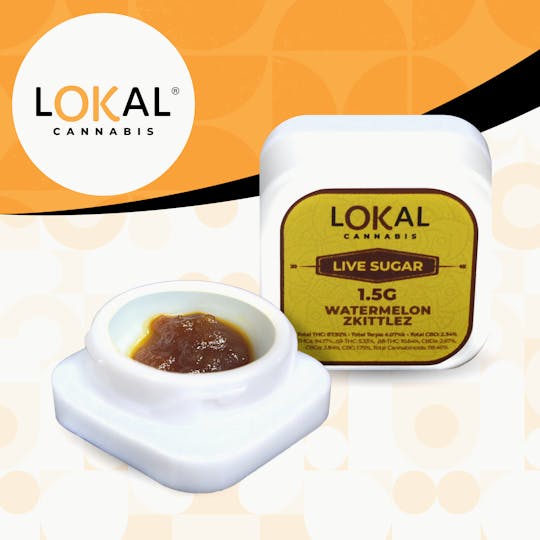 LOKAL Cannabis - Watermelon Zkittlez - 1.5g Live Sugar - 1
