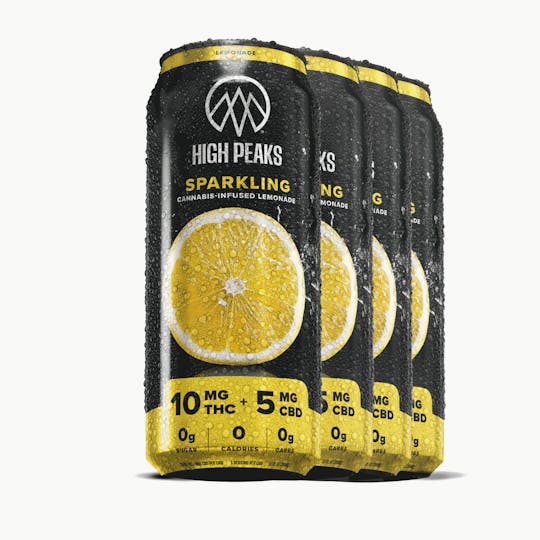 High Peaks - Sparkling Lemonade | 2:1 THC:CBD | 12 fl. oz Ea. | 4-Pk. - 1