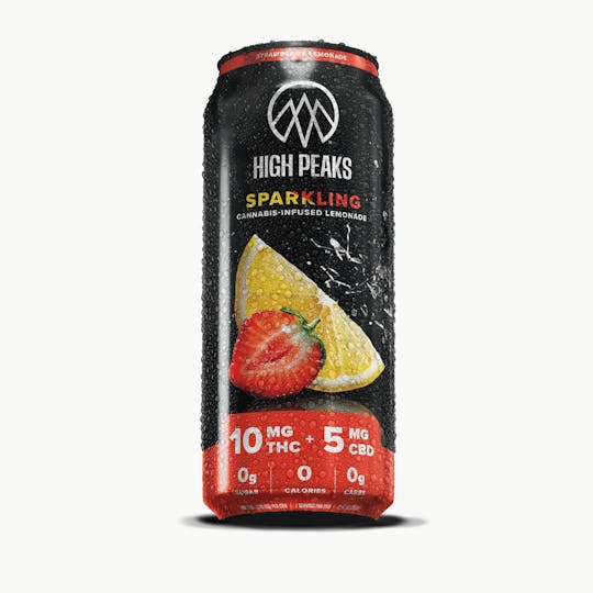 High Peaks - Sparkling Strawberry Lemonade | 2:1 THC:CBD | 12 fl. oz | 1-Pk. - 1