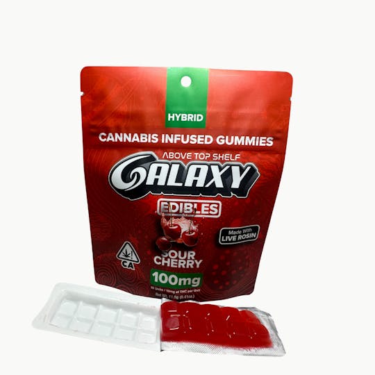 Galaxy - Sour Cherry Live Rosin Gummies 100mg - CA - 1