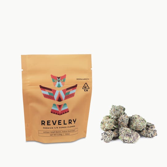 Revelry Herb Co - Sequoia Kush - Indica - Eighth (3.5g) - 1