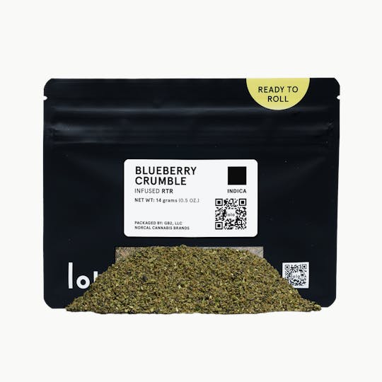 lolo - Blueberry Crumble | Indoor Kief Infused Ready To Roll | 14g - 1