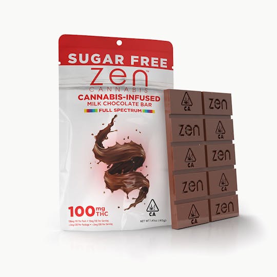 Zen - Sugar-Free Milk Chocolate Bar - 1