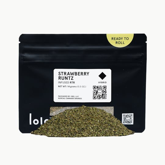 lolo - Strawberry Runtz | Indoor Kief Infused Ready To Roll | 14g - 1