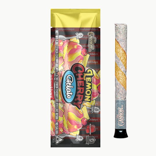 Backpackboyz - Lemon Cherry Gelato - 1.6G Cannon Co. Infused Preroll - 1