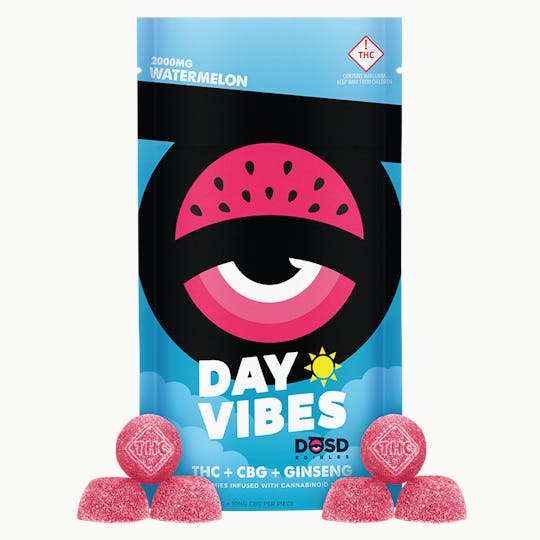 DŌSD Edibles - DAY VIBES - Watermelon CBG + Ginseng - 2000mg - 1