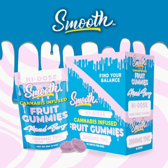 Smooth OKC - Mixed Berry - 2000mg THC Gummies - 1