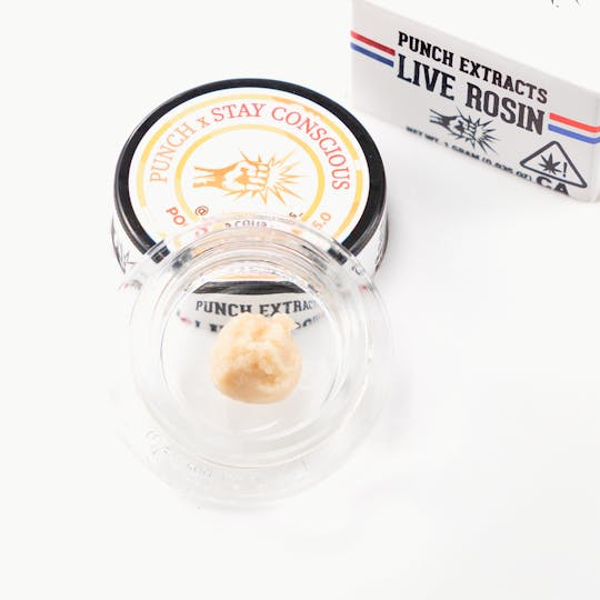 Punch Edibles & Extracts - Poochie's Papaya 5.0 Tier 3 Live Rosin Cold Cure Badder (1g) - 1