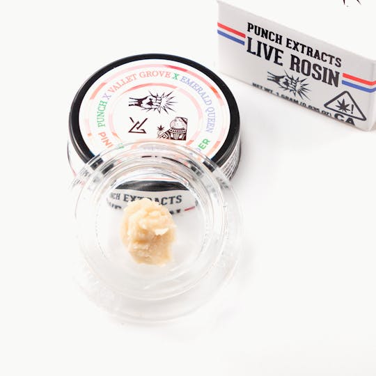 Punch Edibles & Extracts - Pink Tallymon Tier 2 Live Rosin Cold Cure Badder (1g) - 1