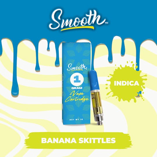 Smooth OKC - Banana Zkittles - 1g Vape Cartridge - 1
