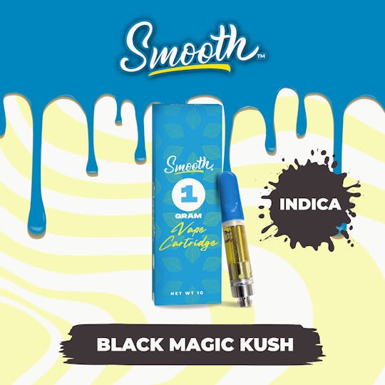 Smooth OKC - Black Magic Kush - 1g Vape Cartridge - 1