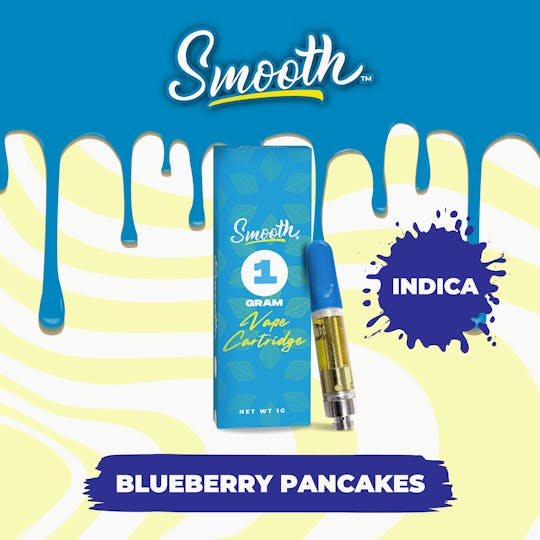 Smooth OKC - Blueberry Pancakes - 1g Vape Cartridge - 1
