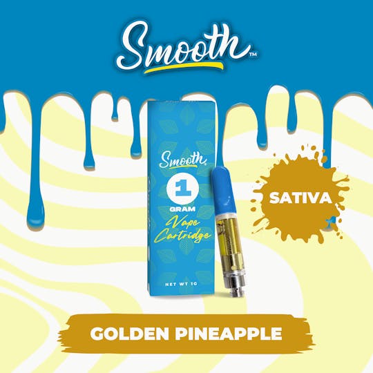 Smooth OKC - Golden Pineapple - 1g Vape Cartridge - 1