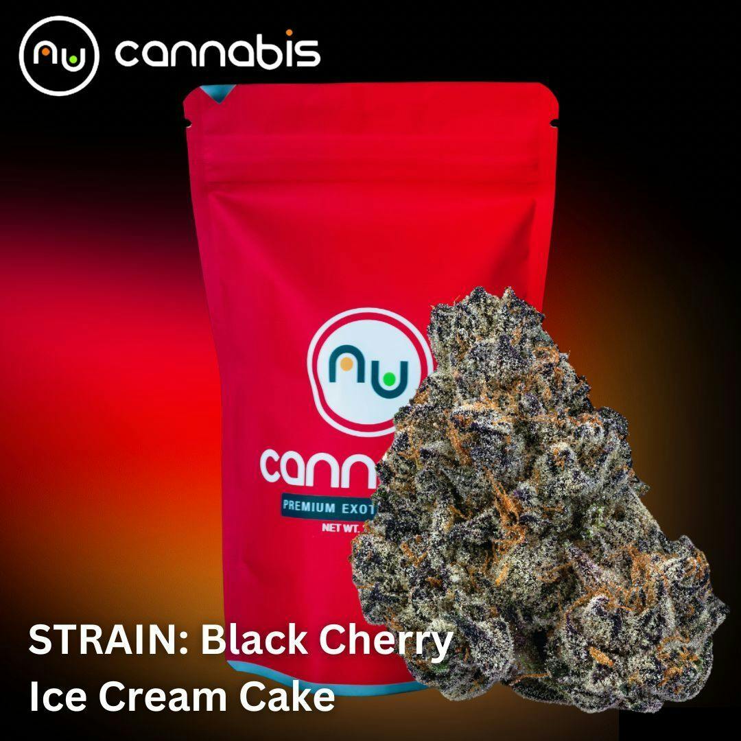 Nu Cannabis Brand - NuCannabis - Black Cherry Ice Cream Cake 3.5g - PREMIUM INDOOR FLOWERS - 1
