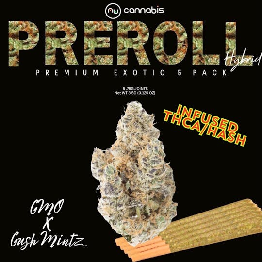 Nu Cannabis Brand - NuCannabis - Kush Mintz 5 Pack - INFUSED PRE ROLLS - 1