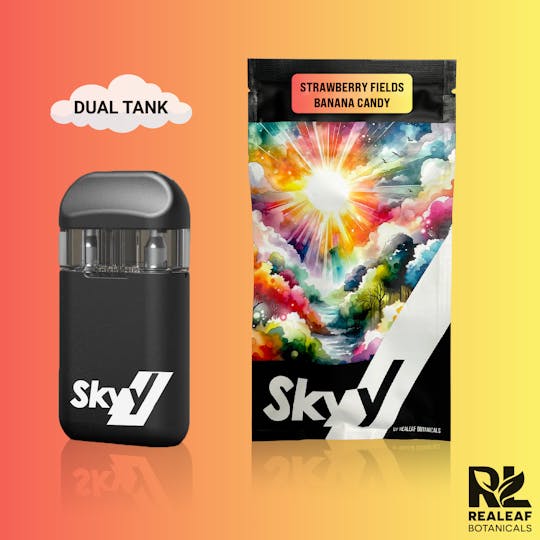 Realeaf Botanicals - Strawberry Fields & Banana Candy Dual Tank Disposable Pen 2.0g - 1