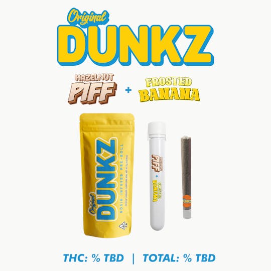 Original Dunkz - HAZELNUT PIFF FLOWER 1.5G X FROSTED BANANAS ROSIN 0.5G HASHHOLE - 1