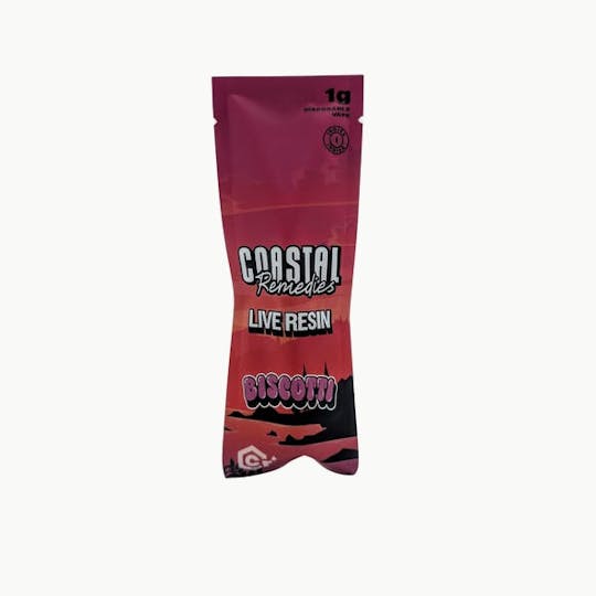 Coastal Remedies - Biscotti | 1g Live Resin Disposable Cartridge | Coastal Remedies - 1
