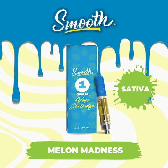 Smooth OKC - Melon Madness - 1g Vape Cartridge - 1