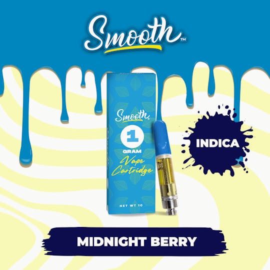 Smooth OKC - Midnight Berry - 1g Vape Cartridge - 1