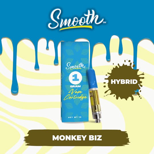 Smooth OKC - Monkey Biz - 1g Vape Cartridge - 1
