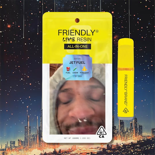Friendly Brand - Jet Fuel 1g Live Resin all-in-one - 1