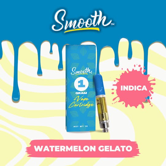 Smooth OKC - Watermelon Gelato - 1g Vape Cartridge - 1