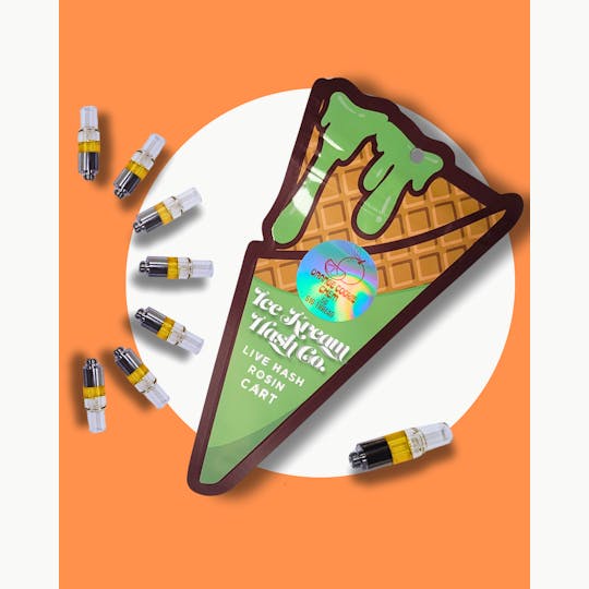 Ice Kream Hash Co. - IKHCO x Lyra | Orange Cookie Chem | Live Rosin Vape Cart | .5g - 1