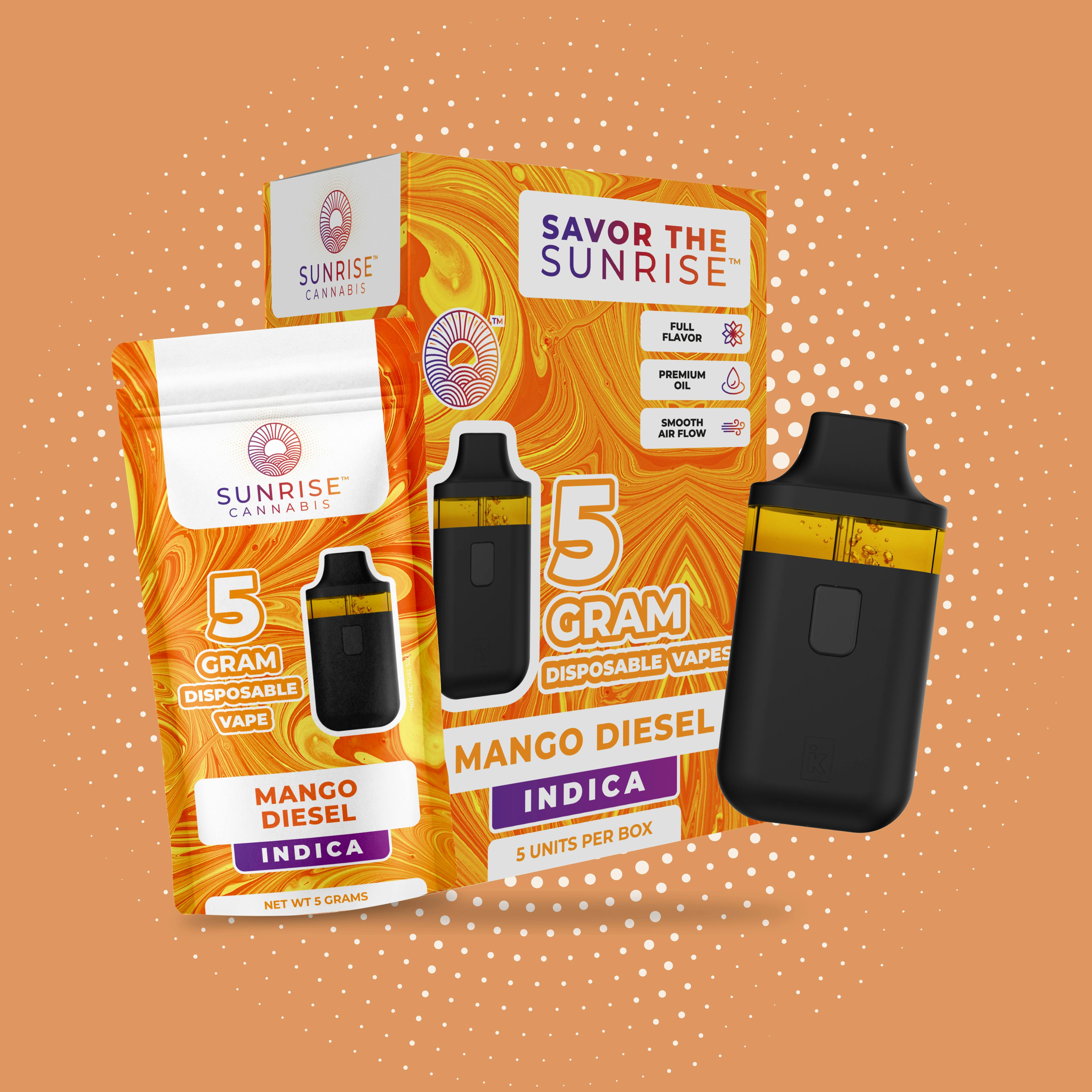 Sunrise Cannabis - Mango Diesel - 5g Disposable - 1