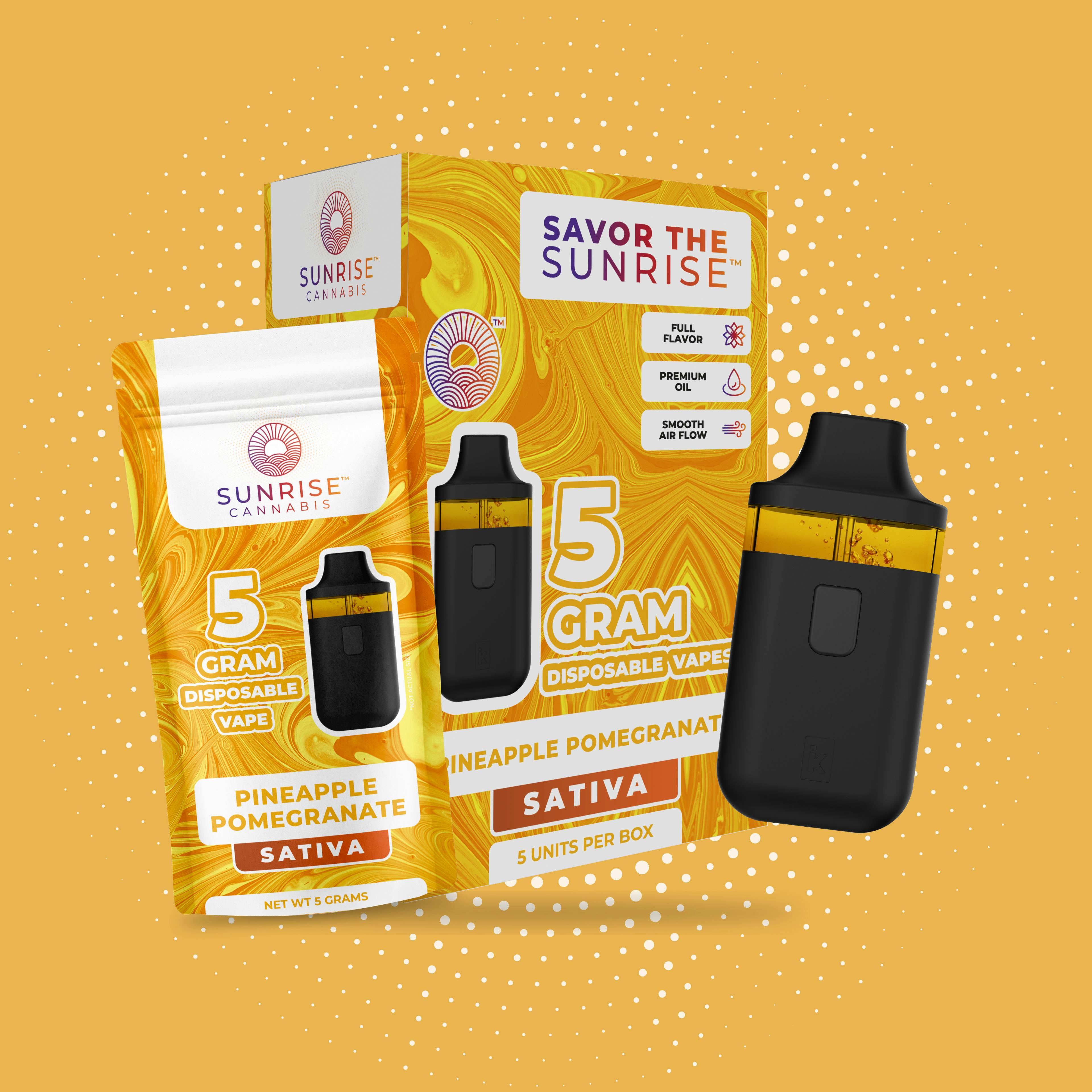 Sunrise Cannabis - Pineapple Pomegranate - 5g Disposable - 1