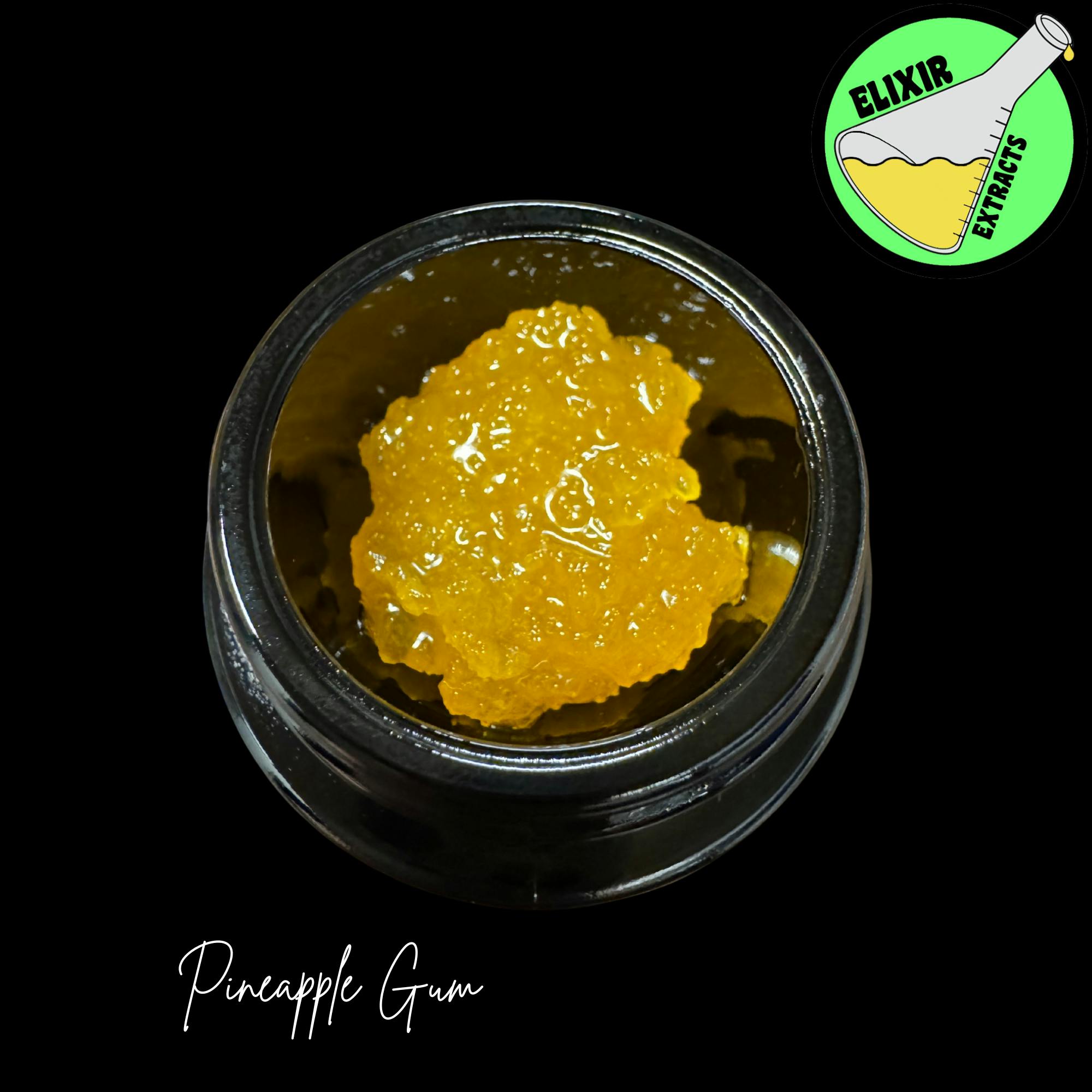Elixir Extracts - Pineapple Gum Cured Resin Baller Jar (3.5G) - 1