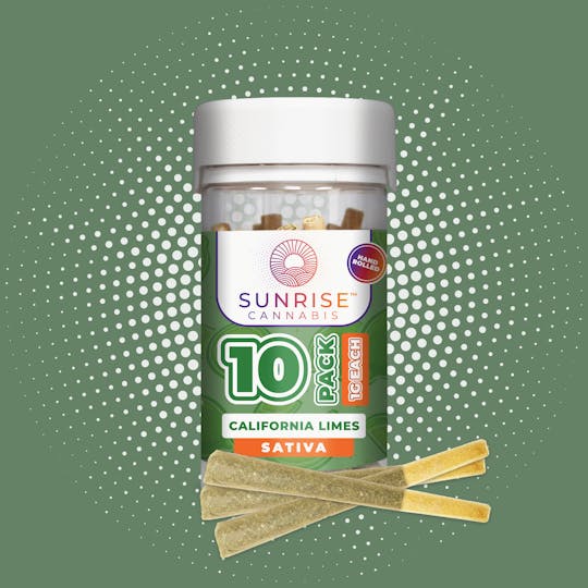 Sunrise Cannabis - California Limes - 1g/10Pk Infused Prerolls - 1