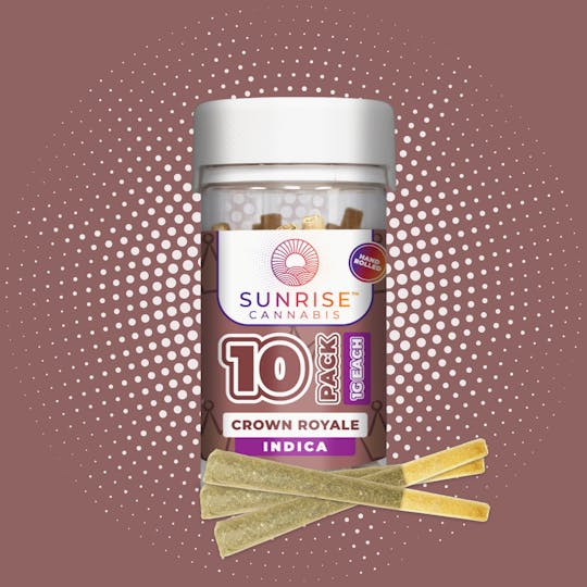 Sunrise Cannabis - Crown Royale - 1g/10Pk Infused Prerolls - 1