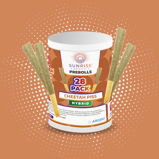 Sunrise Cannabis - Cheetah Piss - 28PK /1g Prerolls - 1
