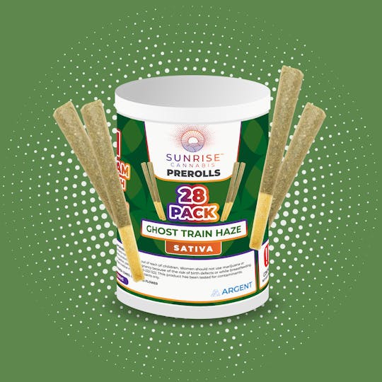 Sunrise Cannabis - Ghost Train Haze - 28PK /1g Prerolls - 1