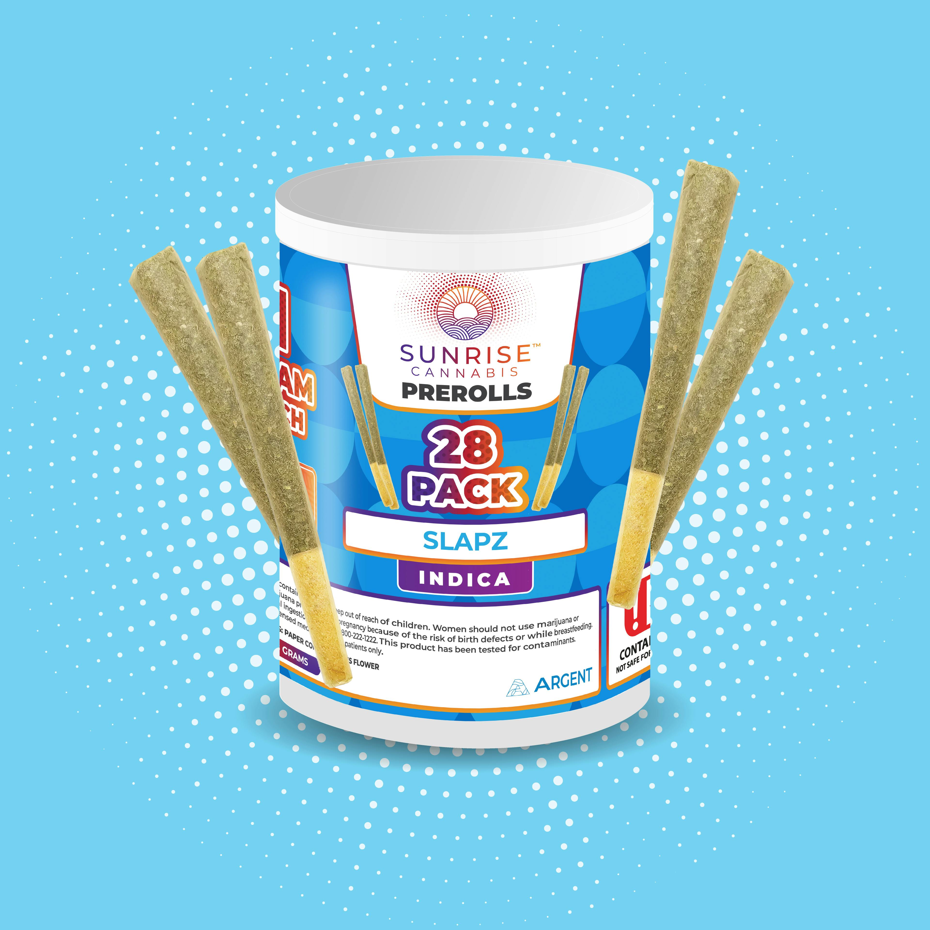 Sunrise Cannabis - Slapz - 28PK /1g Prerolls - 1