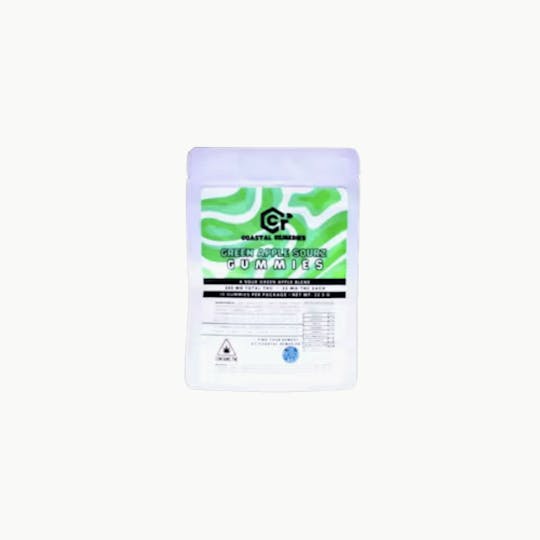 Coastal Remedies - 500mg Green Apple Sourz Gummies | Coastal Remedies - 1