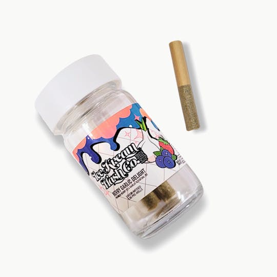 Ice Kream Hash Co. - IKHCO | Berry Garlic Delight | Rosin Infused PRJ | Single Scoops 3pk | 1.5g - 1