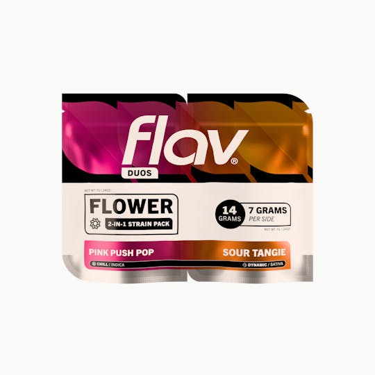 Flav - Pink Push Pop (I) & Sour Tangie (S) - Duo Flower - 14g - 1